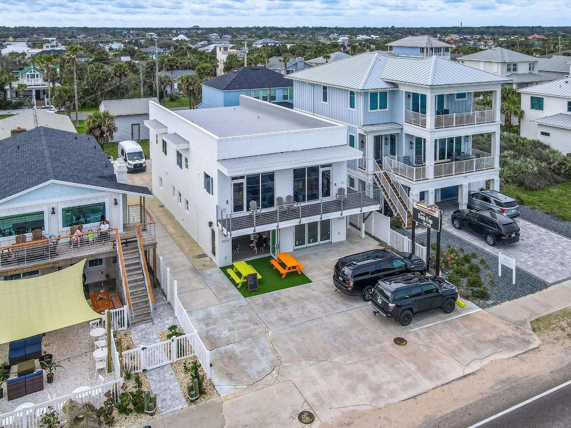 Ocean Front Flagler Beach Sleeps 5 People Apartment Bagian luar foto