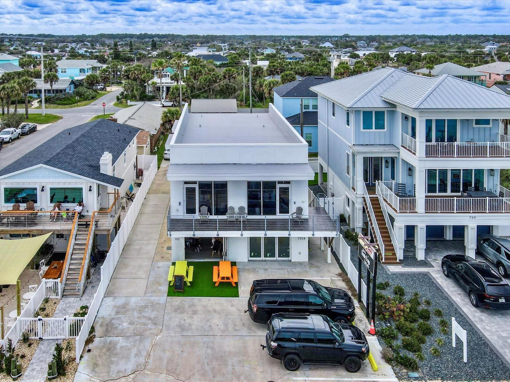 Ocean Front Flagler Beach Sleeps 5 People Apartment Bagian luar foto