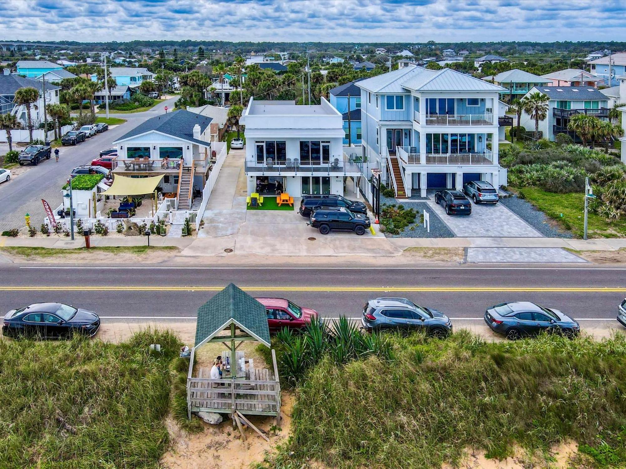 Ocean Front Flagler Beach Sleeps 5 People Apartment Bagian luar foto